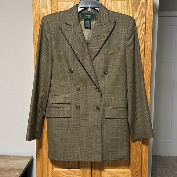 Lauren Ralph Lauren Jackets & Blazers - Lauren Ralph Lauren green label double breasted blazer jacket fully lined size 4